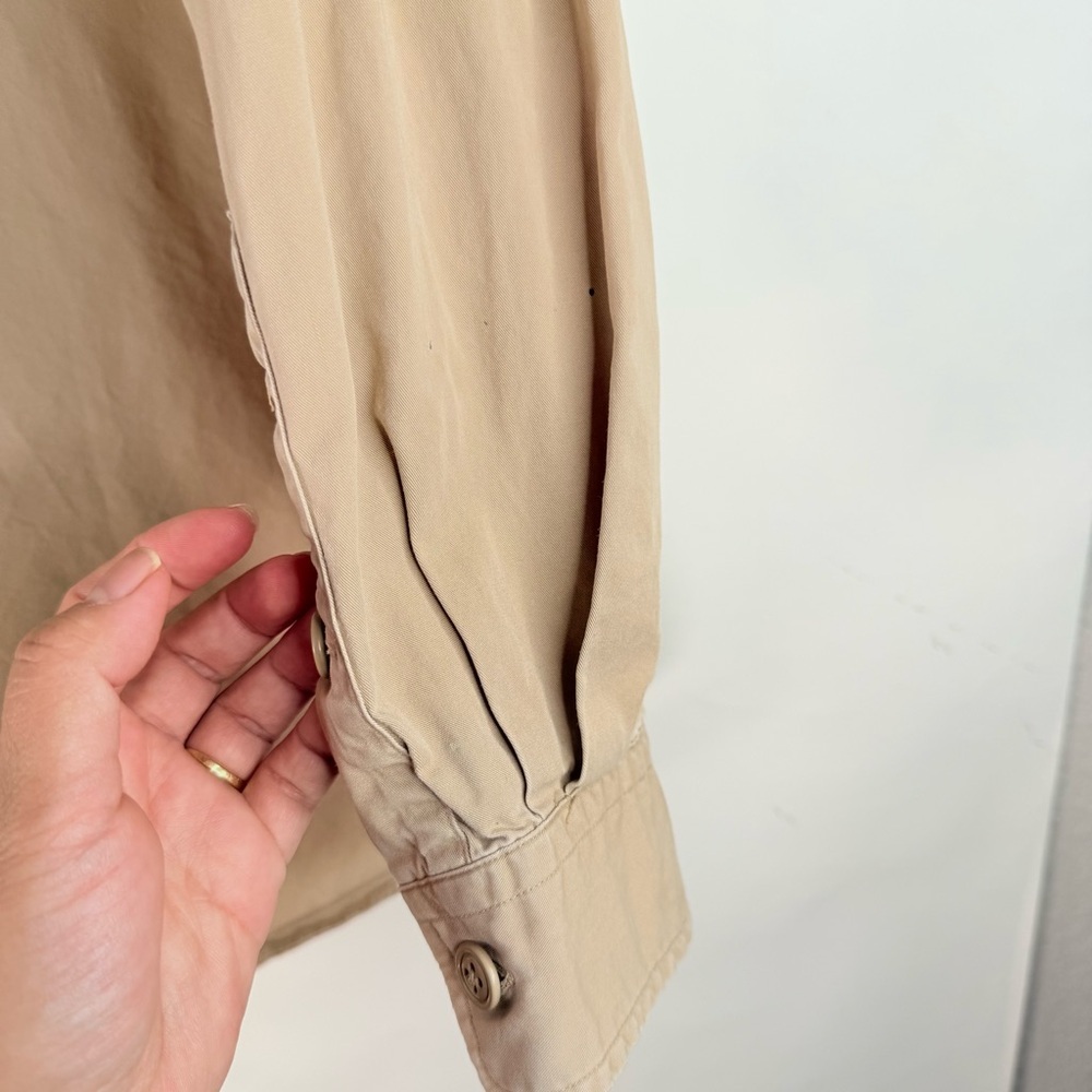 Polo Sport Men Whitfield long sleeve button-down shirt Khaki  Cotton Size XXL - Picture 3 of 12